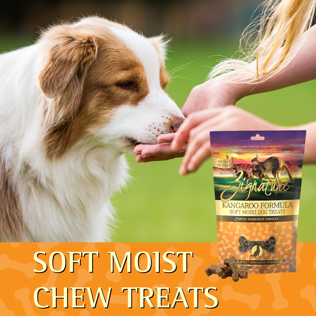 ZIGNATURE KANGAROO FORMULA SOFT MOIST TREATS FOR DOGS