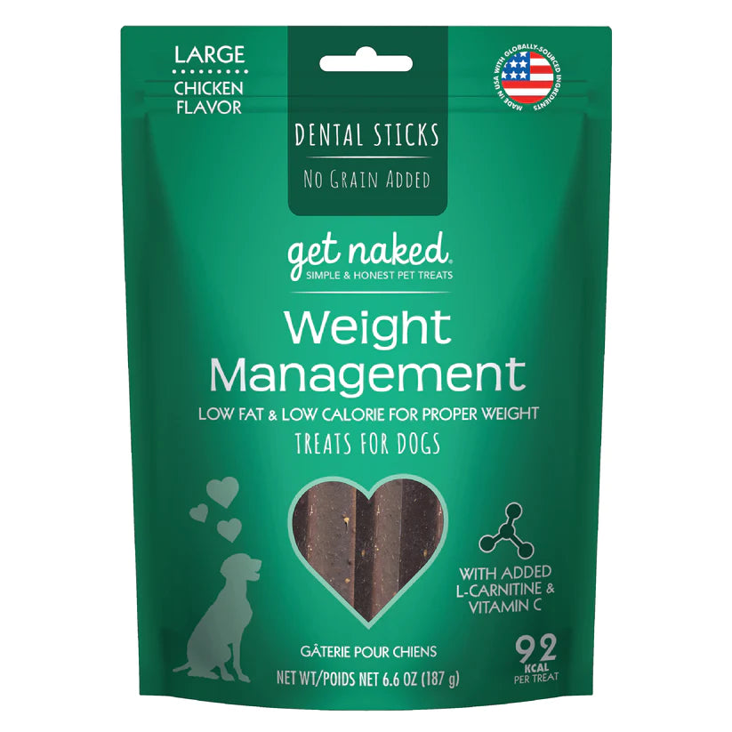 GET NAKED DENTAL CHEW STICKS - WEIGHT MANAGEMENT