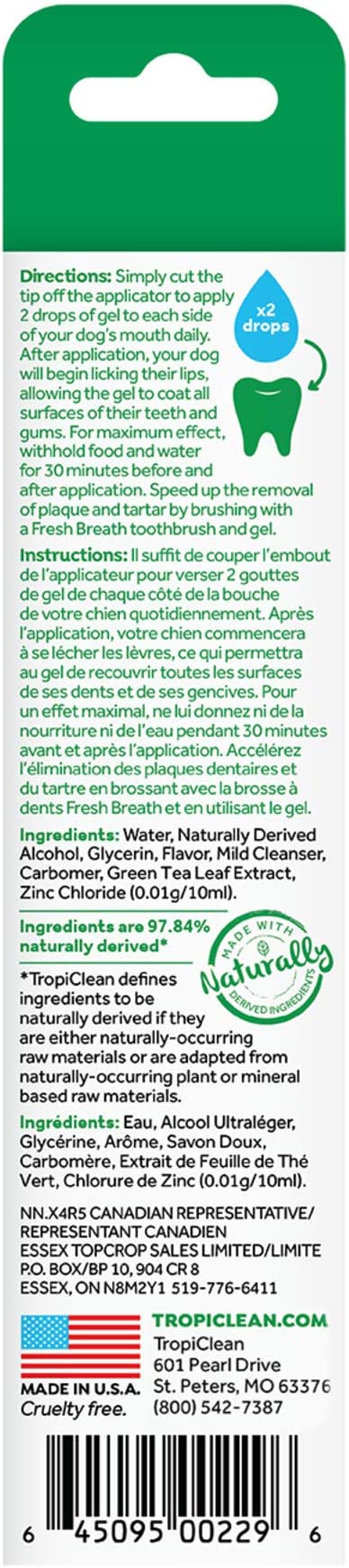 TROPICLEAN FRESH BREATH ORAL CARE GEL FOR DOGS – BERRIES FLAVOR