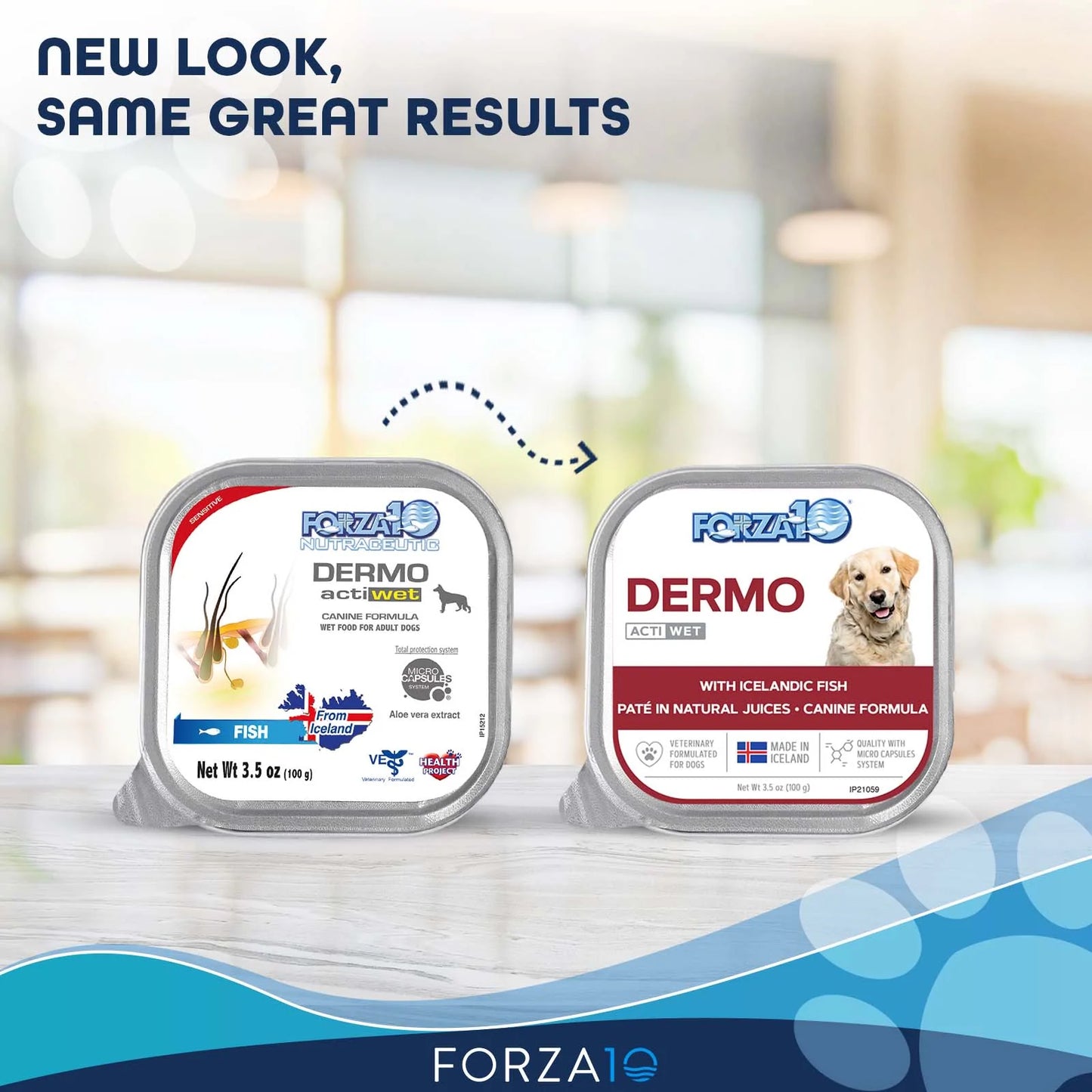 FORZA10 NUTRACEUTIC ACTIWET DERMO ICELANDIC FISH RECIPE WET DOG FOOD