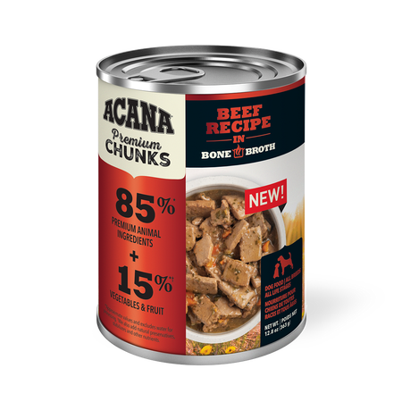 ACANA PREMIUM CHUNKS BEEF RECIPE IN BONE BROTH
