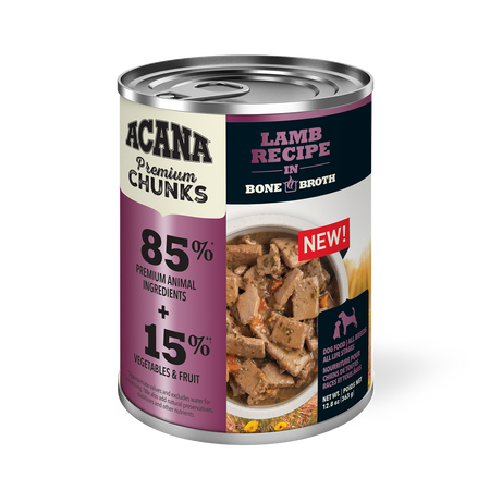 ACANA PREMIUM CHUNKS LAMB RECIPE IN BONE BROTH
