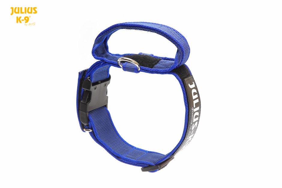 JULIUS-K9 IDC® COLLAR WITH SAFETY LOCK & HANDLE - LARGE 50MM THICK