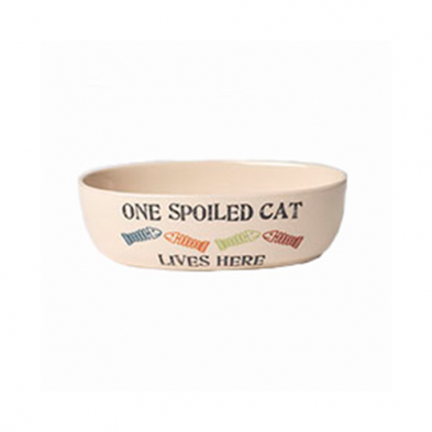 PETRAGEOUS® ONE SPOILED PET CAT DISH 2 CUPS