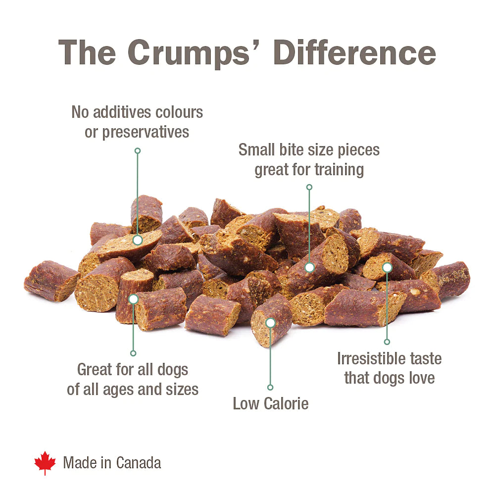 CRUMPS NATURALS SEMI MOIST CHICKEN MINI TRAINER DOG TREATS