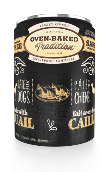 OVEN BAKED TRADITION DOG FOOD GRAIN-FREE PÂTÉ FOR ADULT DOGS – QUAIL