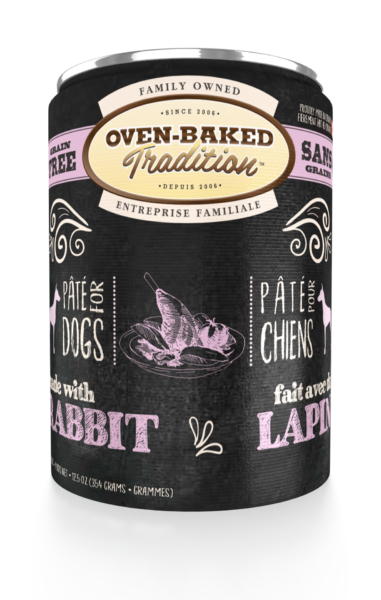 OVEN BAKED TRADITION DOG FOOD GRAIN-FREE PÂTÉ FOR ADULT DOGS – RABBIT