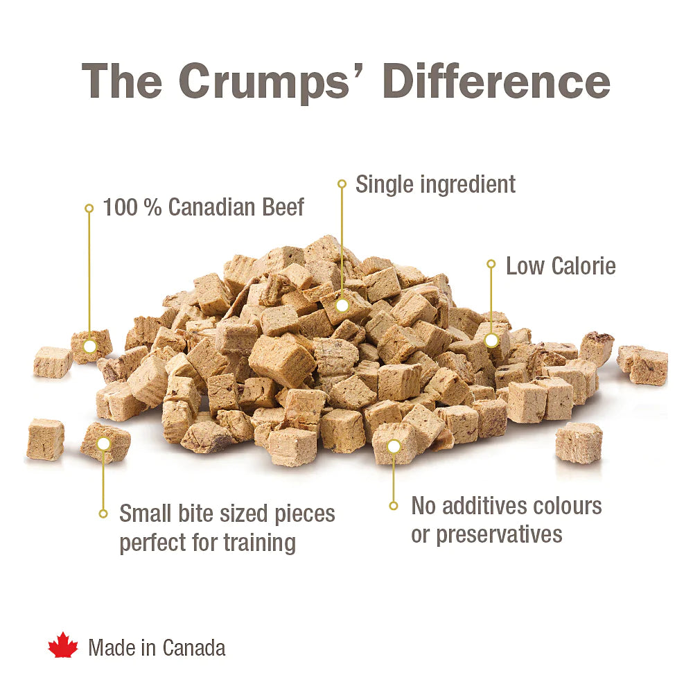 CRUMPS NATURALS FREEZE-DRIED BEEF LIVER MINI TRAINER DOG TREATS