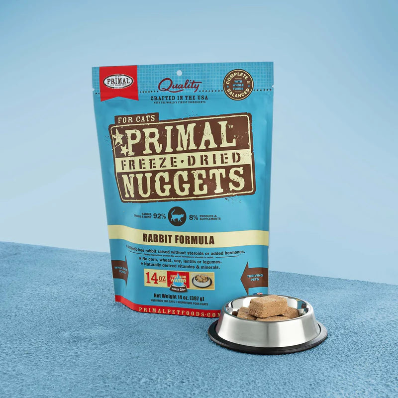 PRIMAL FELINE FREEZE-DRIED NUGGETS - RABBIT