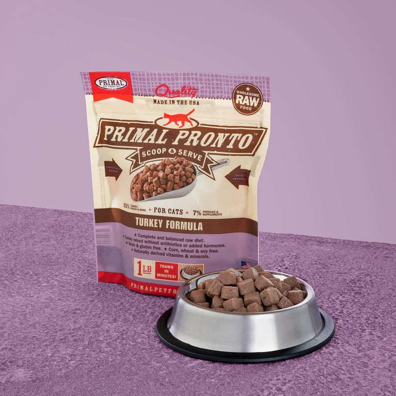 PRIMAL FELINE RAW FROZEN PRONTO - TURKEY