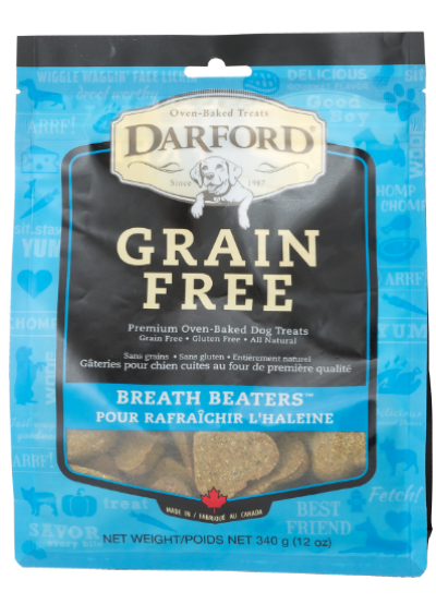 DARFORD GRAIN-FREE BREATH BEATERS DOG TREATS