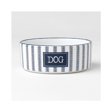 PETRAGEOUS® COUNTRY BLUE DOG DISH