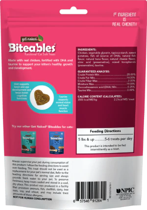GET NAKED BITEABLES KITTEN HEALTH+ FUNCTIONAL SOFT TREATS