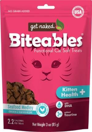 GET NAKED BITEABLES KITTEN HEALTH+ FUNCTIONAL SOFT TREATS