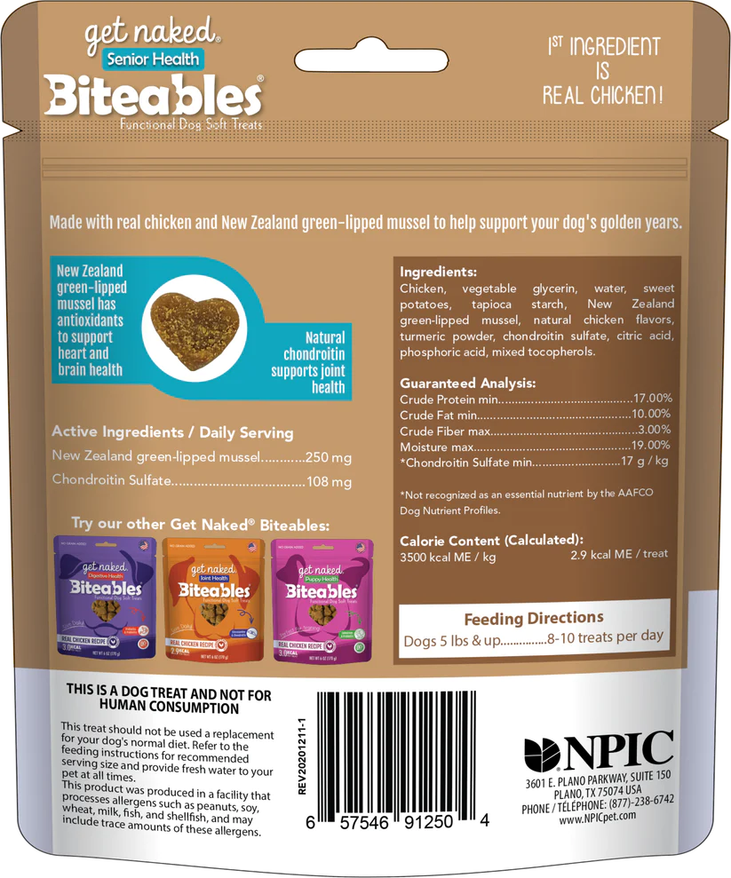 GET NAKED BITEABLES JOINT HEALTH FUNCTIONAL SOFT TREATS
