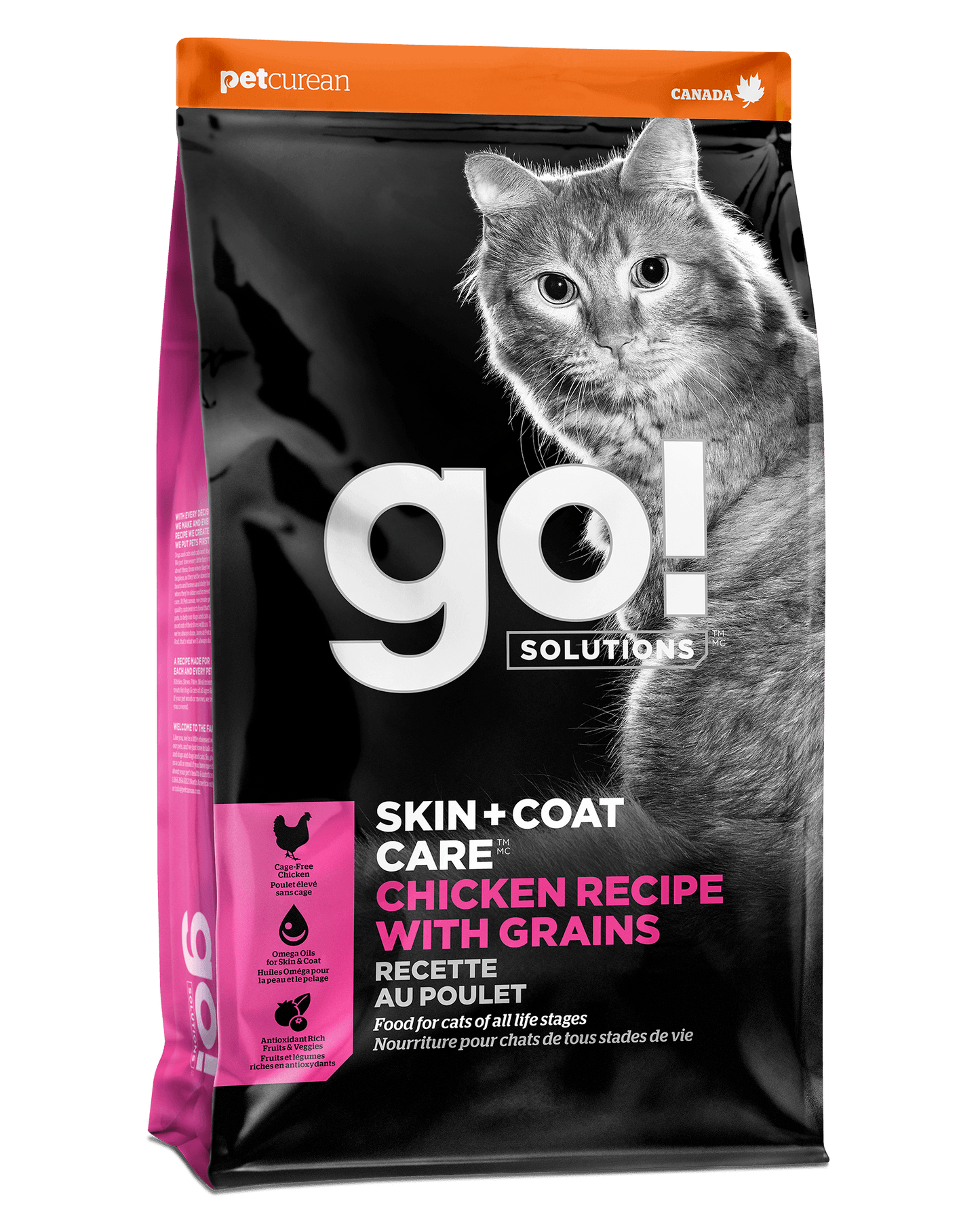 GO! SOLUTIONS SKIN + COAT CARE CHICKEN RECIPE WITH GRAINS RECIPE CAT FOOD