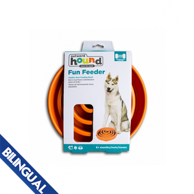 OUTWARD HOUND® FUN FEEDERS ORANGE
