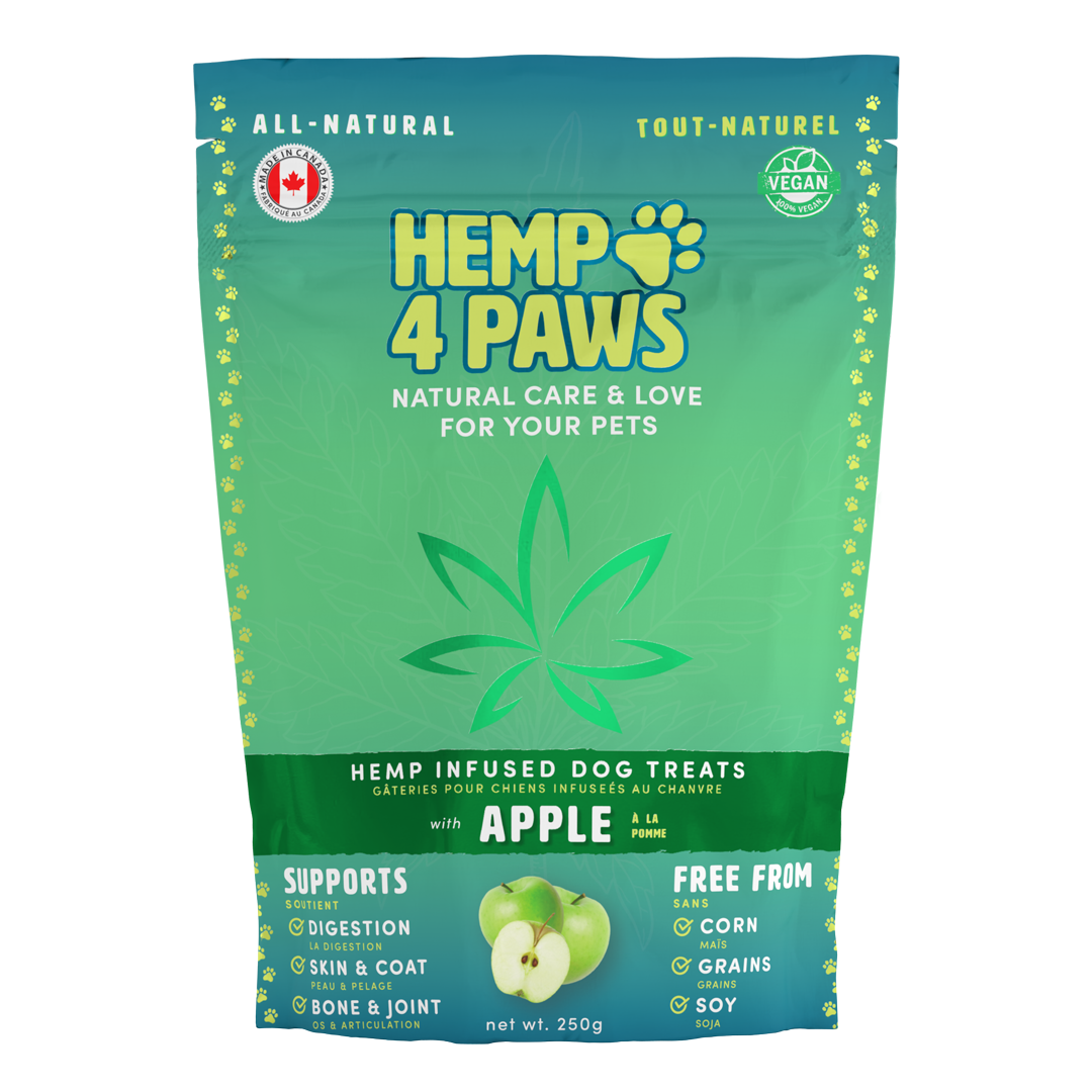 HEMP 4 TAILS DOG TREATS - APPLE