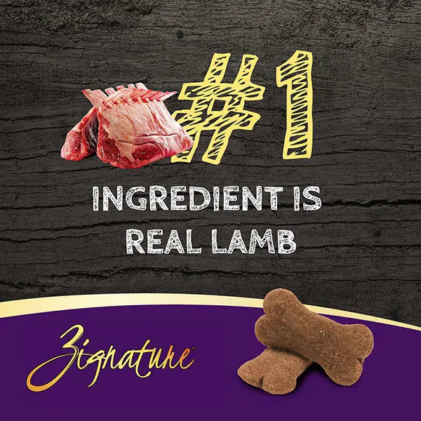 ZIGNATURE LAMB FORMULA BISCUIT TREATS FOR DOGS