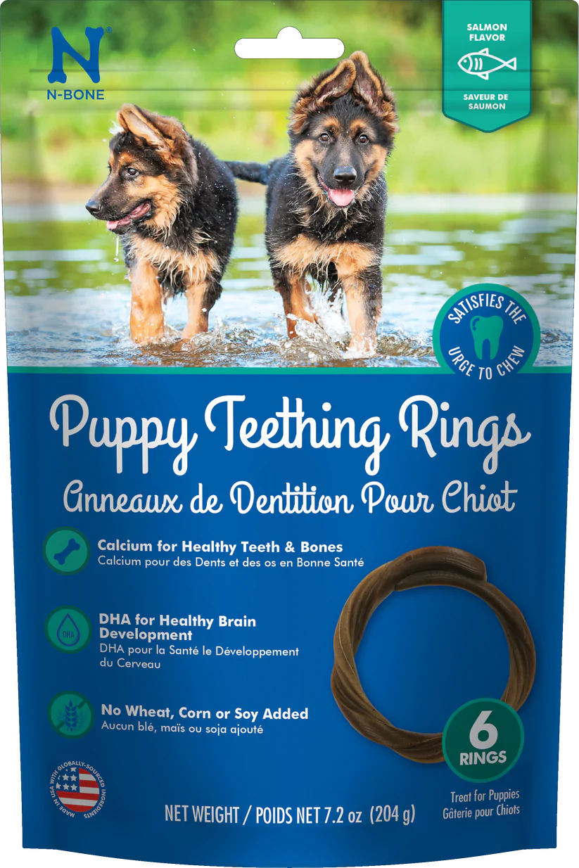 N-BONE PUPPY TEETING RINGS SALMON FLAVOR