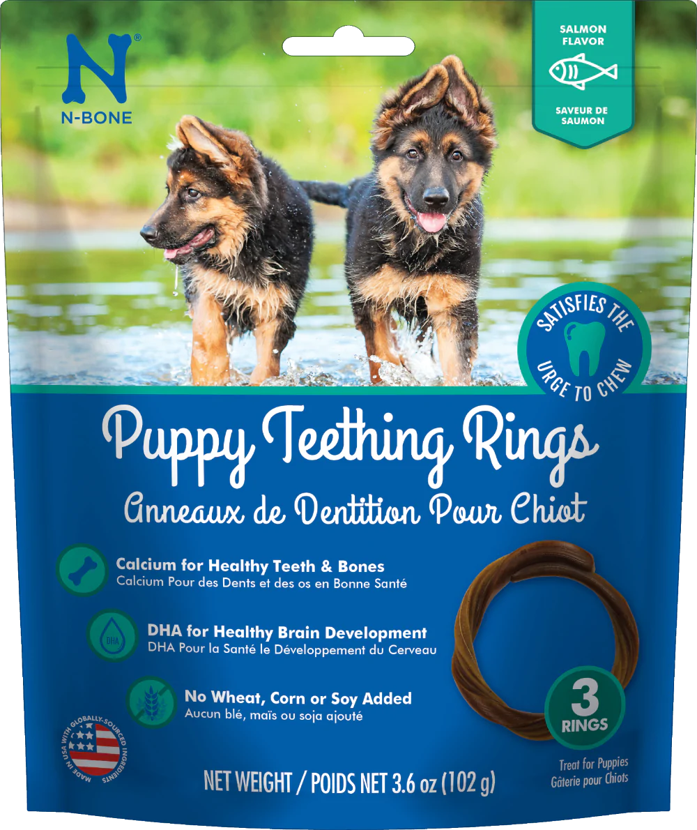 N-BONE PUPPY TEETING RINGS SALMON FLAVOR