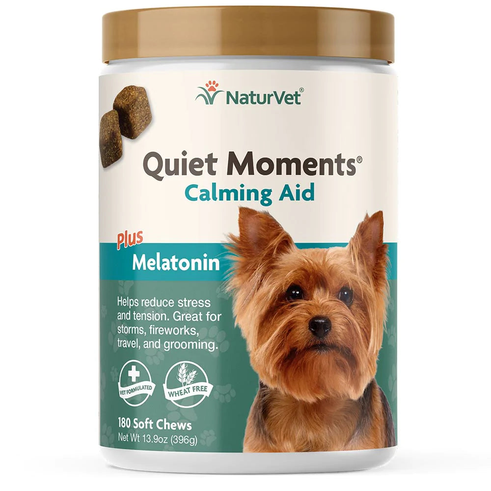 NATURVET QUIET MOMENTS SOFT CHEWS FOR DOGS 180 CT Bright