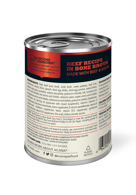 ACANA PREMIUM CHUNKS BEEF RECIPE IN BONE BROTH