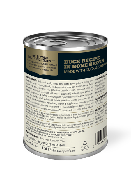 ACANA PREMIUM CHUNKS DUCK RECIPE IN BONE BROTH