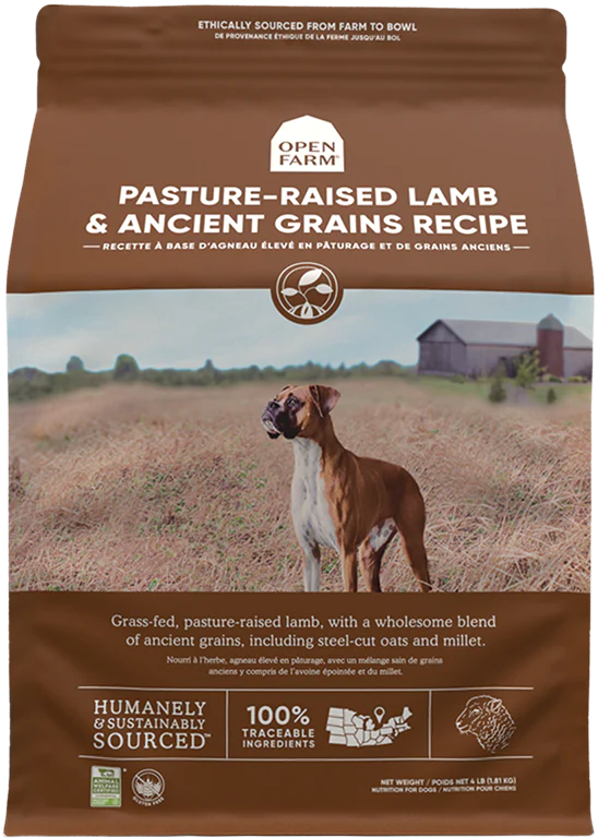 OPEN FARM® PASTURE-RAISED LAMB & ANCIENT GRAINS DRY DOG FOOD