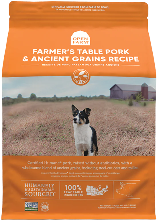 OPEN FARM® FARMER'S TABLE PORK & ANCIENT GRAINS DRY DOG FOOD