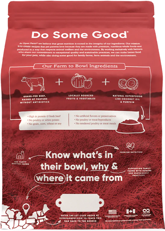 OPEN FARM® GRASS-FED BEEF DRY DOG FOOD