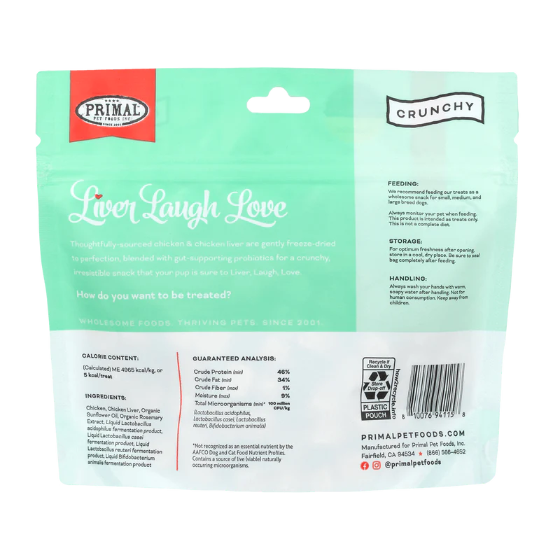 PRIMAL FREEZE-DRIED TREAT : CHICKEN