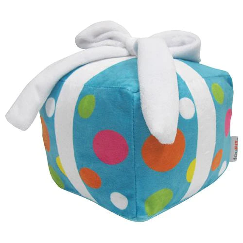 FOUFOUBRANDS™ BIRTHDAY PRESENT PLUSH DOG TOY