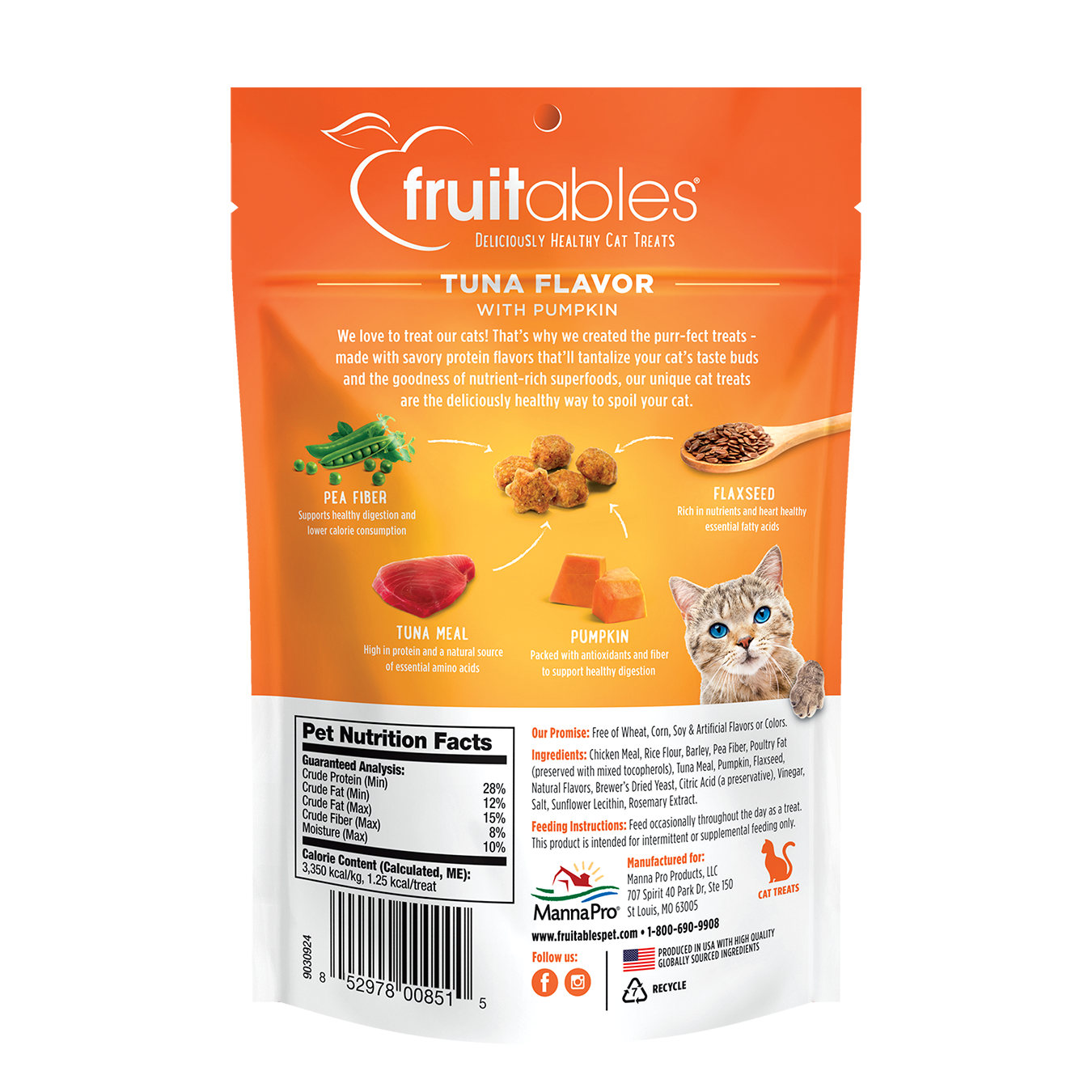 FRUITABLES TUNA AND PUMPKIN CAT TREATS