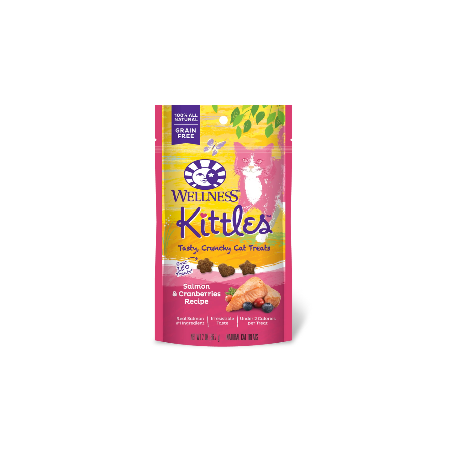 WELLNESS KITTLES CAT TREATS: SALMON & CRANBERRIES