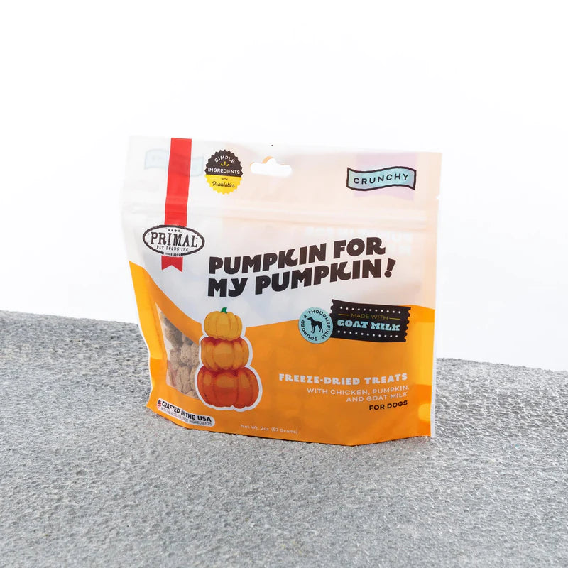 PRIMAL PUMPKIN FOR MY PUMPKIN TREAT - CHICKEN, PUMPKIN & GOAT MILK