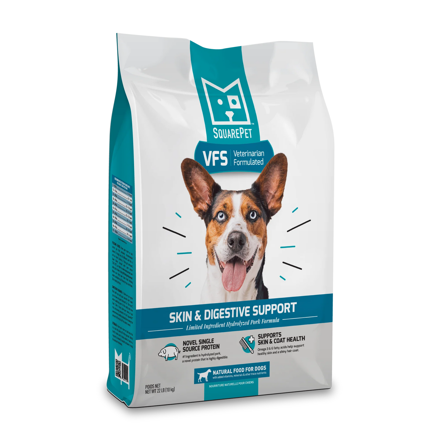 SQUARE PET VFS® SKIN & DIGESTIVE SUPPORT DRY DOG FOOD