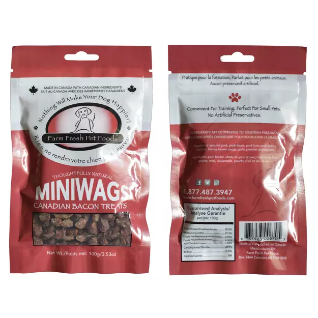 Farm Fresh Canadian Bacon MiniWags 100g