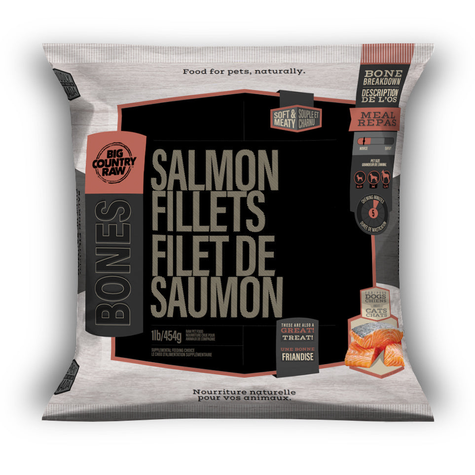 BIG COUNTRY RAW MEATY BONES - SALMON FILLETS
