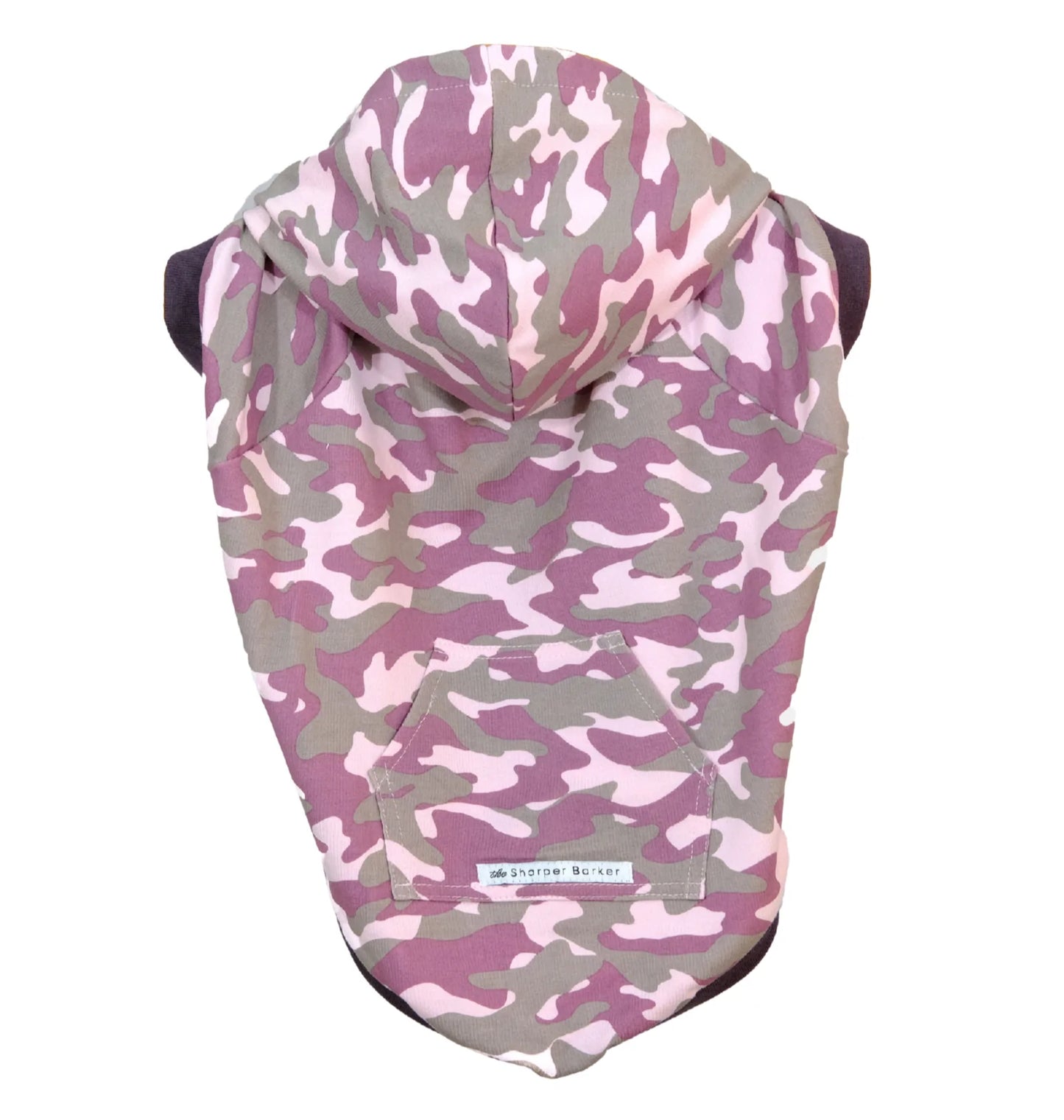 SHARPER BARKER FRENCH TERRY HOODIES EMMA : PINK CAMO