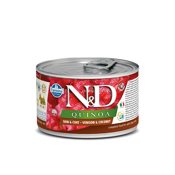 FARMINA N&D QUINOA - SKIN & COAT VENISON & COCONUT DOG WET FOOD