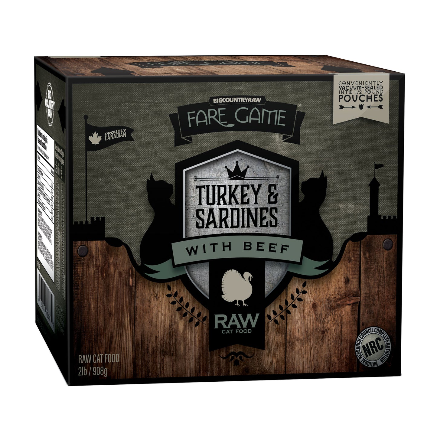 BIG COUNTRY RAW FARE GAME - TURKEY, SARDINE & BEEF