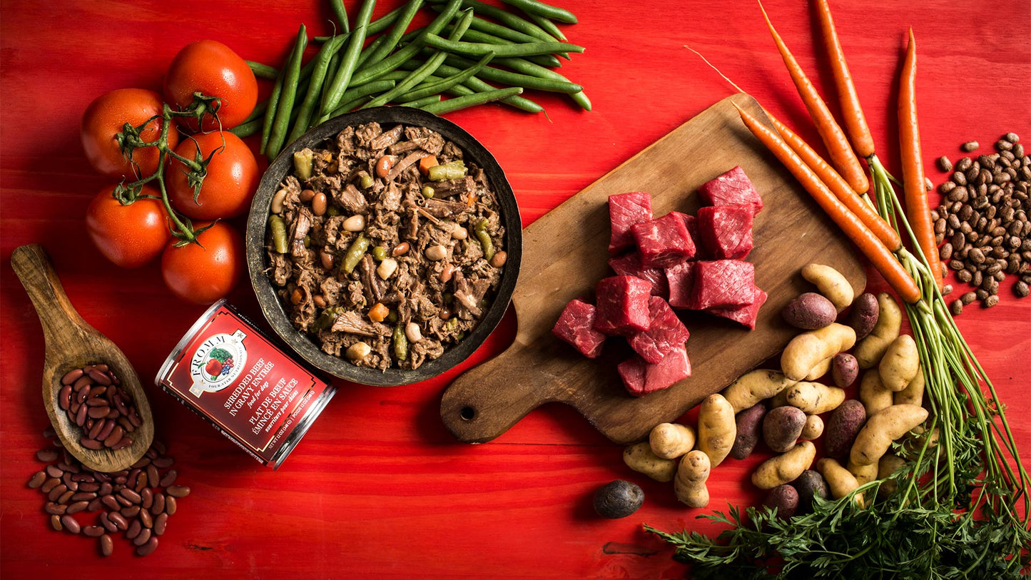 FROMM FOUR STAR SHREDDED BEEF IN GRAVY ENTRÉE DOG FOOD