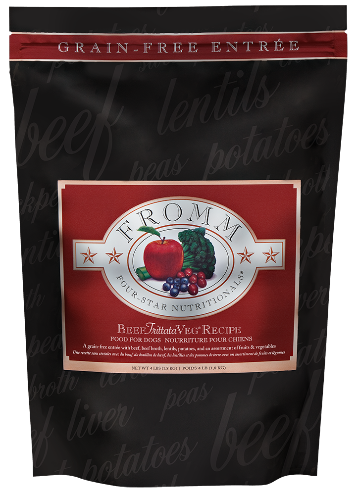 FROMM FOUR STAR BEEF FRITTATA VEG RECIPE DOG FOOD