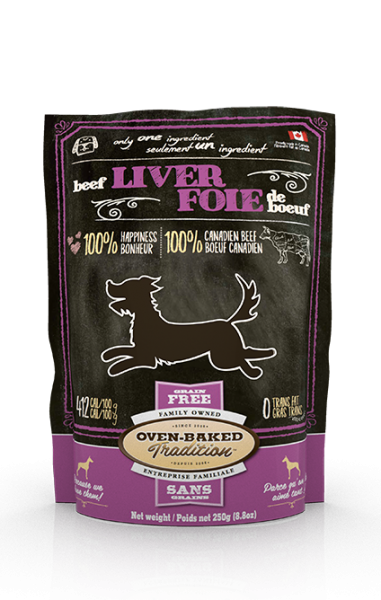 OVEN BAKED TRADITION DOG ALL NATURAL GRAIN-FREE TREATS FOR DOGS – BEEF LIVER