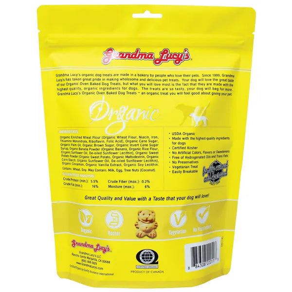 GRANDMA LUCY'S ORGANIC BANANA & SWEET POTATO BAKED TREATS