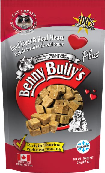 BENNY BULLY LIVER PLUS REAL HEART CAT TREATS