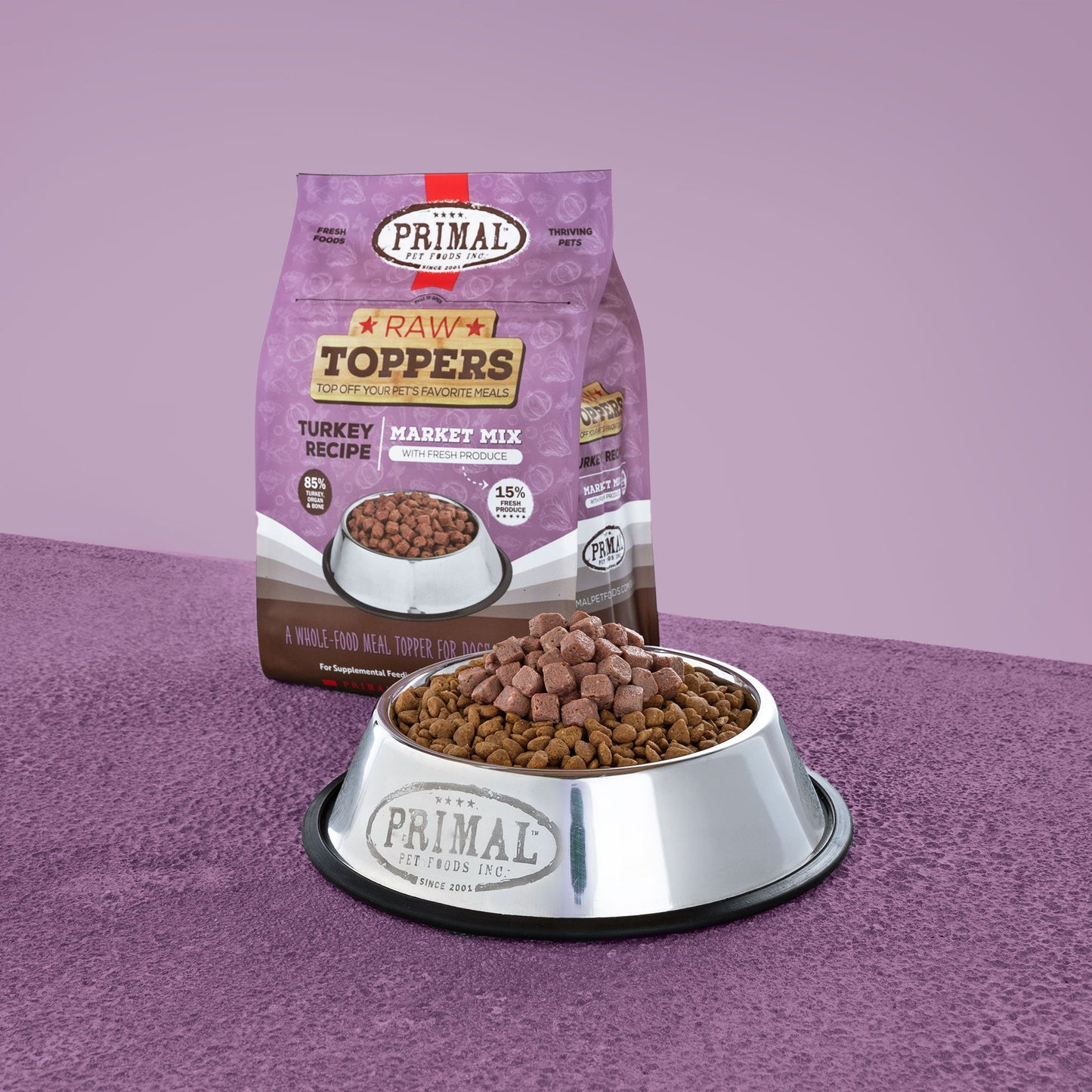 PRIMAL FROZEN MARKET MIX TOPPER - TURKEY