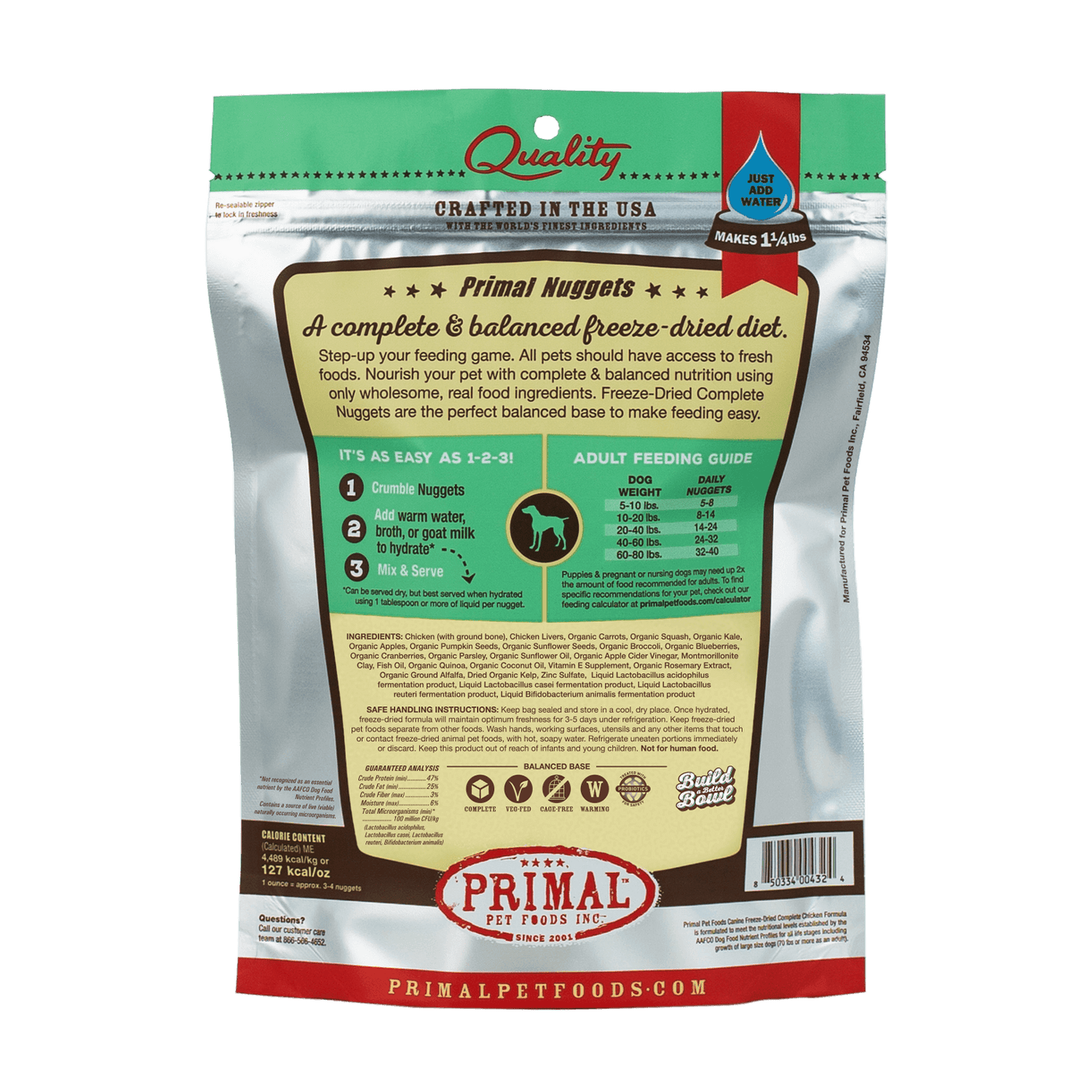 PRIMAL FREEZE-DRIED NUGGETS : CHICKEN