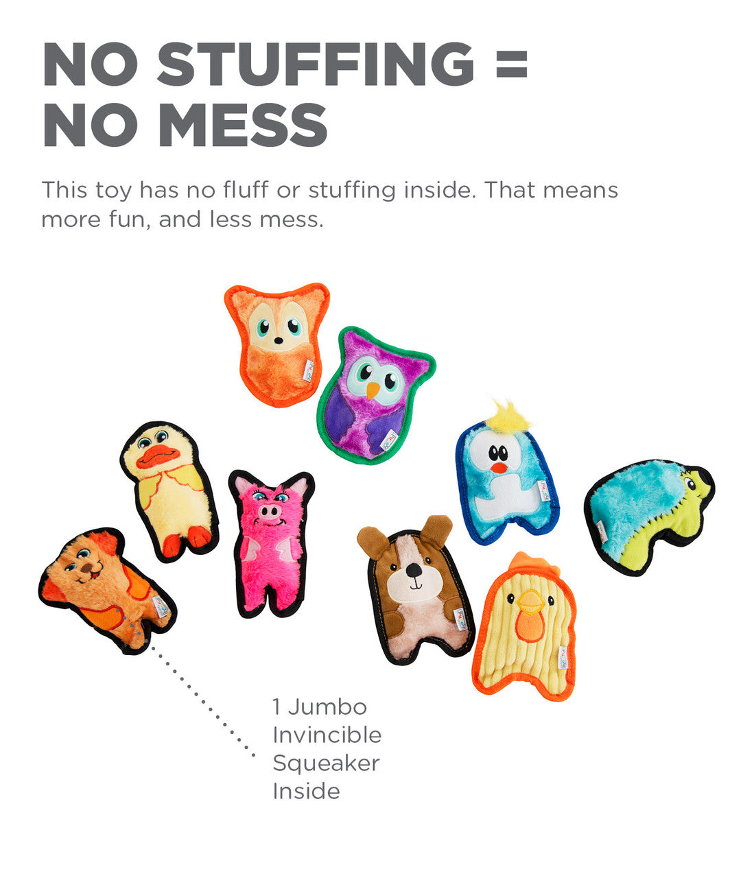 OUTWARD HOUND INVINCIBLE MINI DOG TOY